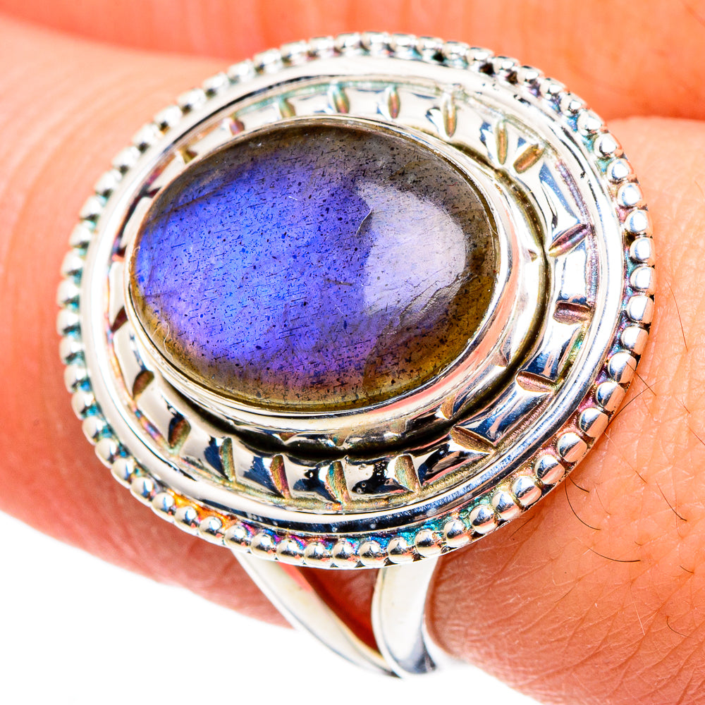 Labradorite Rings handcrafted by Anasilvercos - RING95624