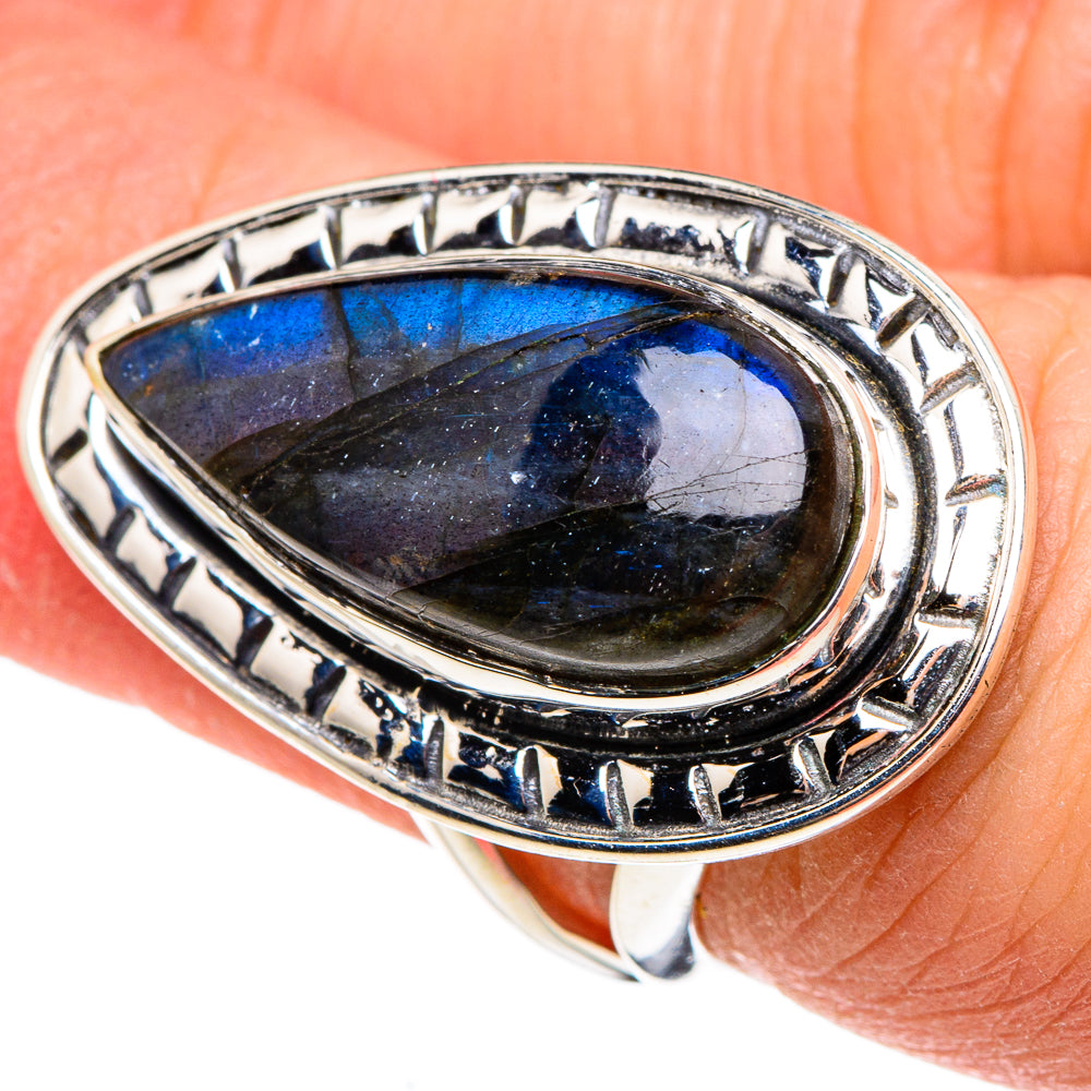 Labradorite Rings handcrafted by Anasilvercos - RING95629