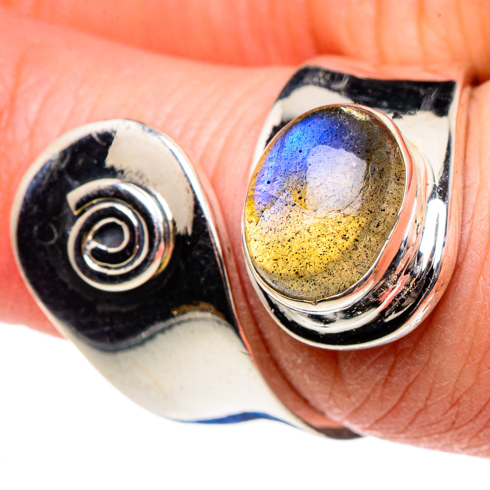 Labradorite Rings handcrafted by Anasilvercos - RING95631