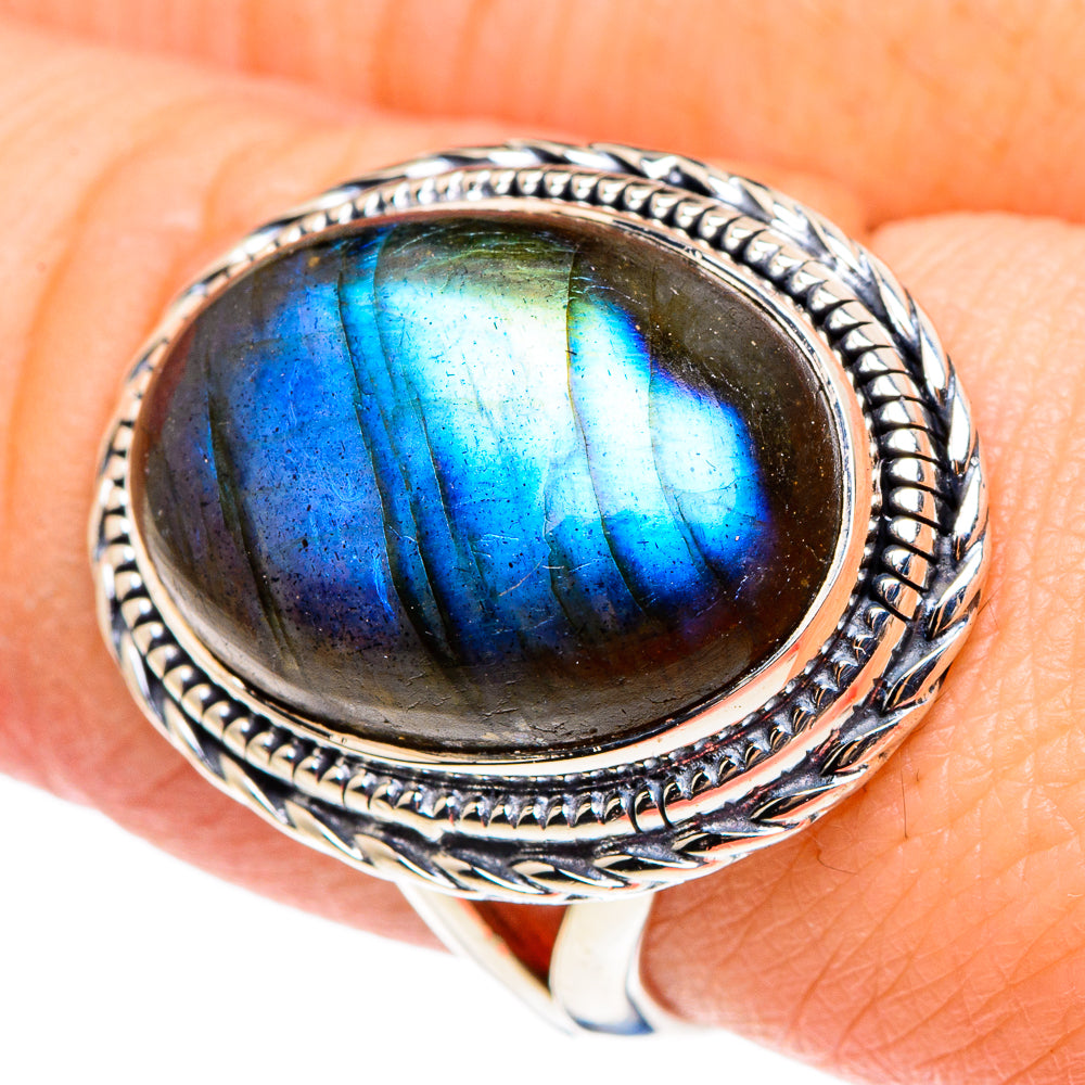 Labradorite Rings handcrafted by Anasilvercos - RING95634