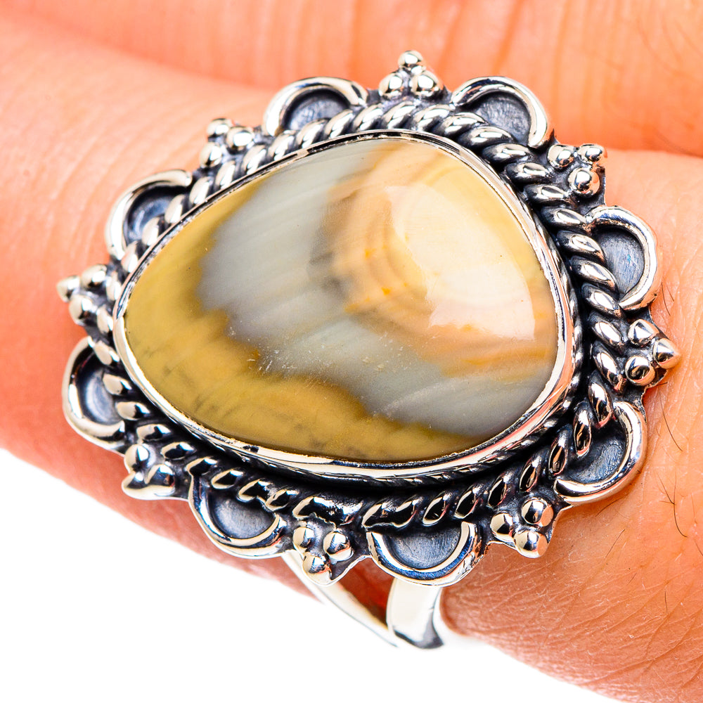 Willow Creek Jasper Rings handcrafted by Anasilvercos - RING95638