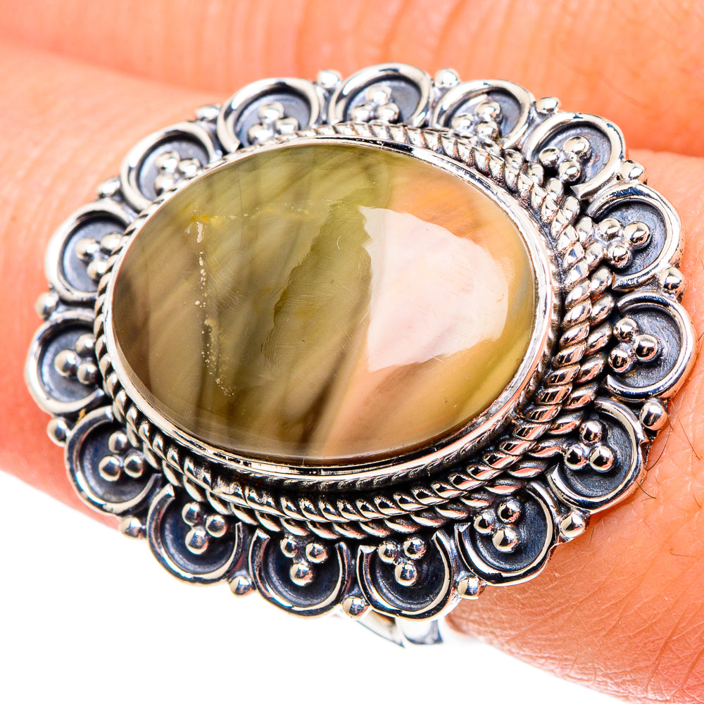 Willow Creek Jasper Rings handcrafted by Anasilvercos - RING95640
