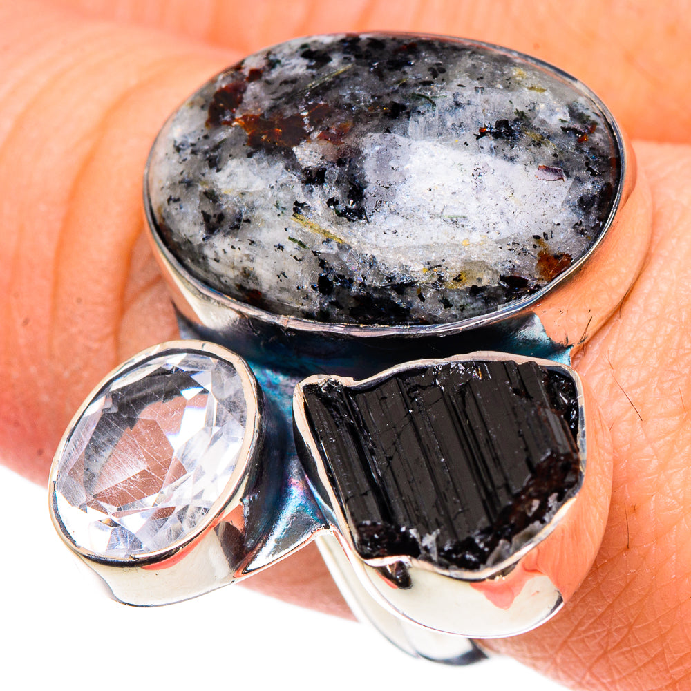 Astrophyllite Rings handcrafted by Anasilvercos - RING95642