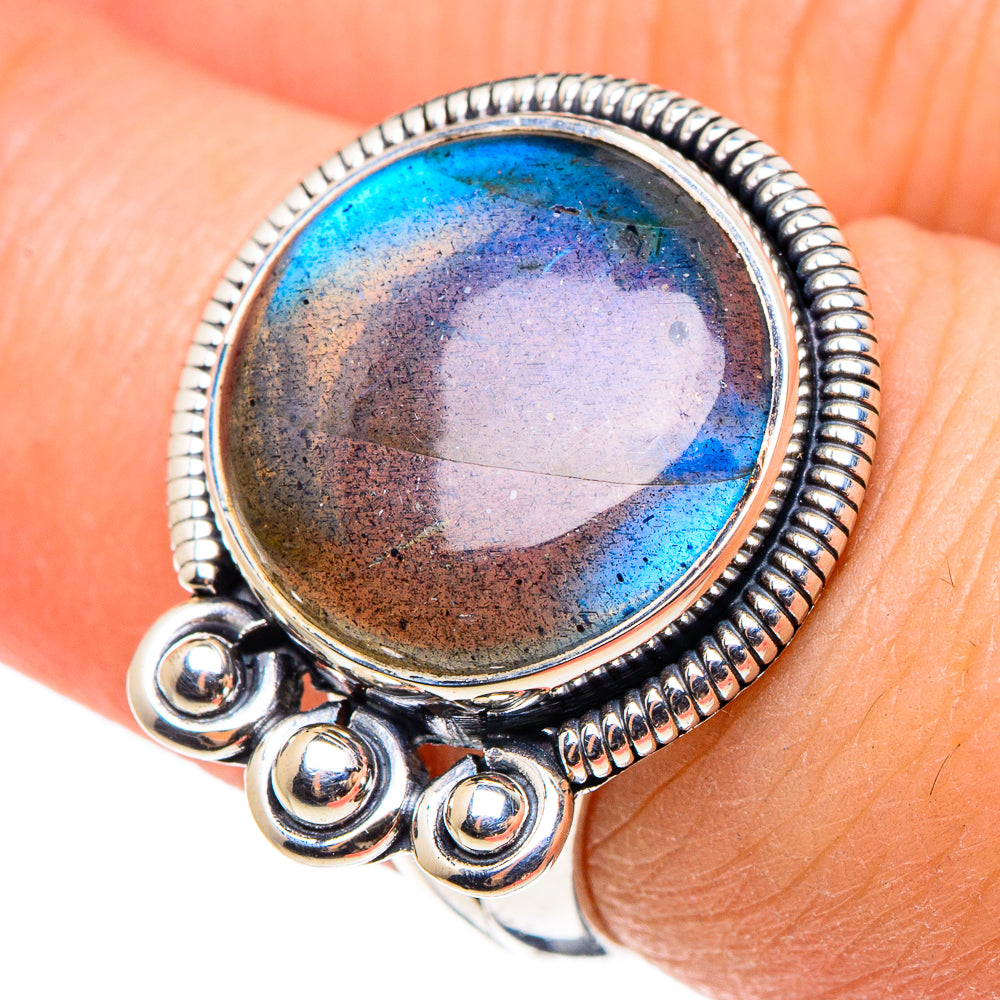 Labradorite Rings handcrafted by Anasilvercos - RING95650