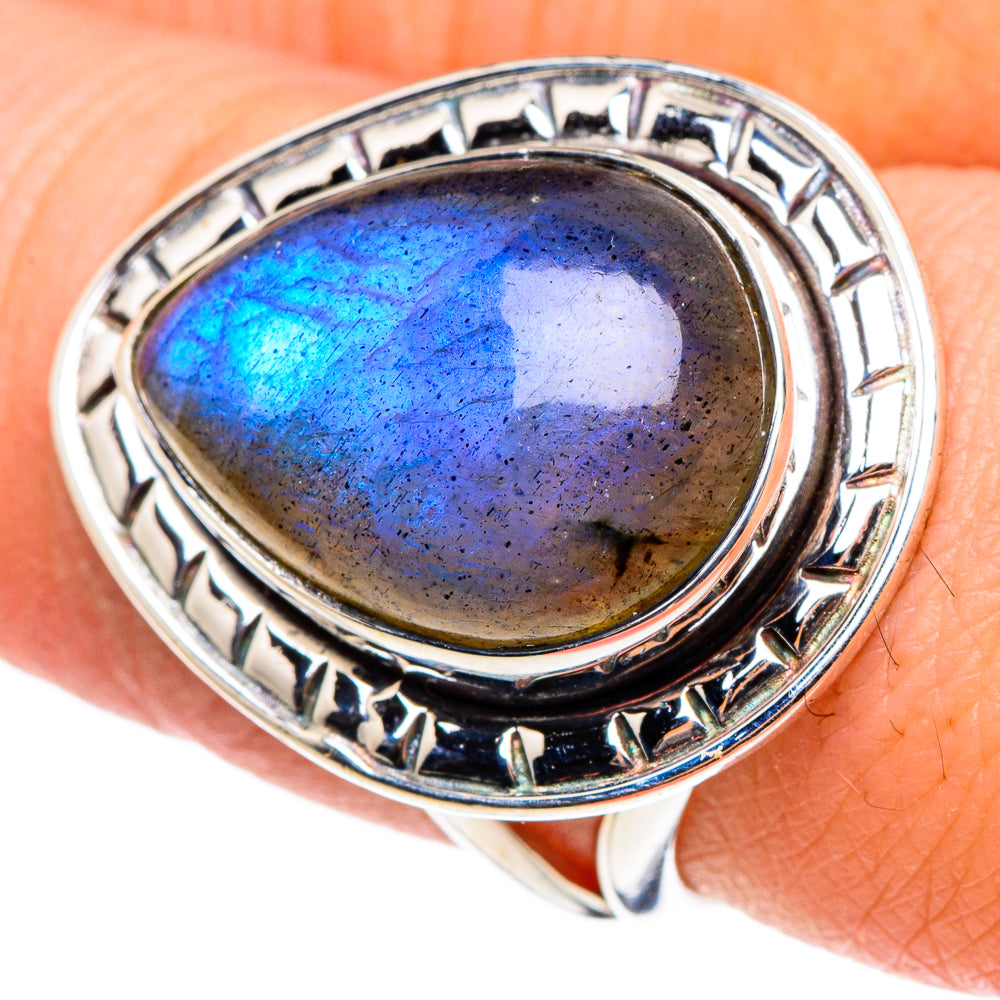 Labradorite Rings handcrafted by Anasilvercos - RING95651