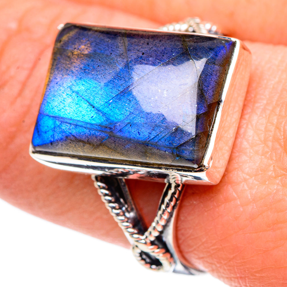 Labradorite Rings handcrafted by Anasilvercos - RING95652