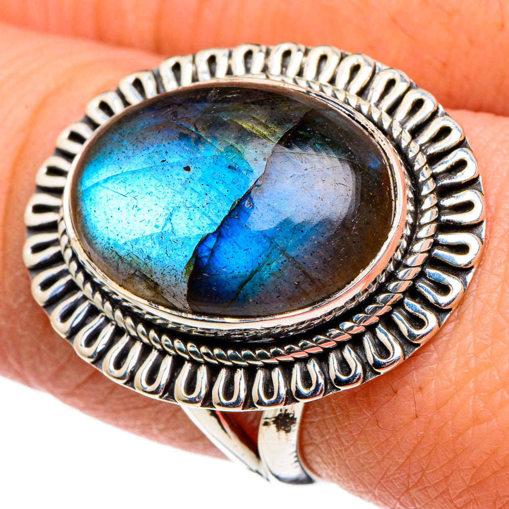 Labradorite Rings handcrafted by Anasilvercos - RING95653