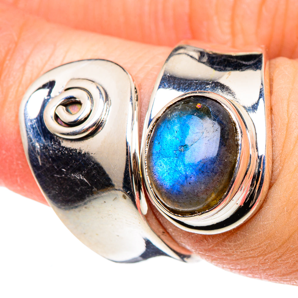 Labradorite Rings handcrafted by Anasilvercos - RING95657