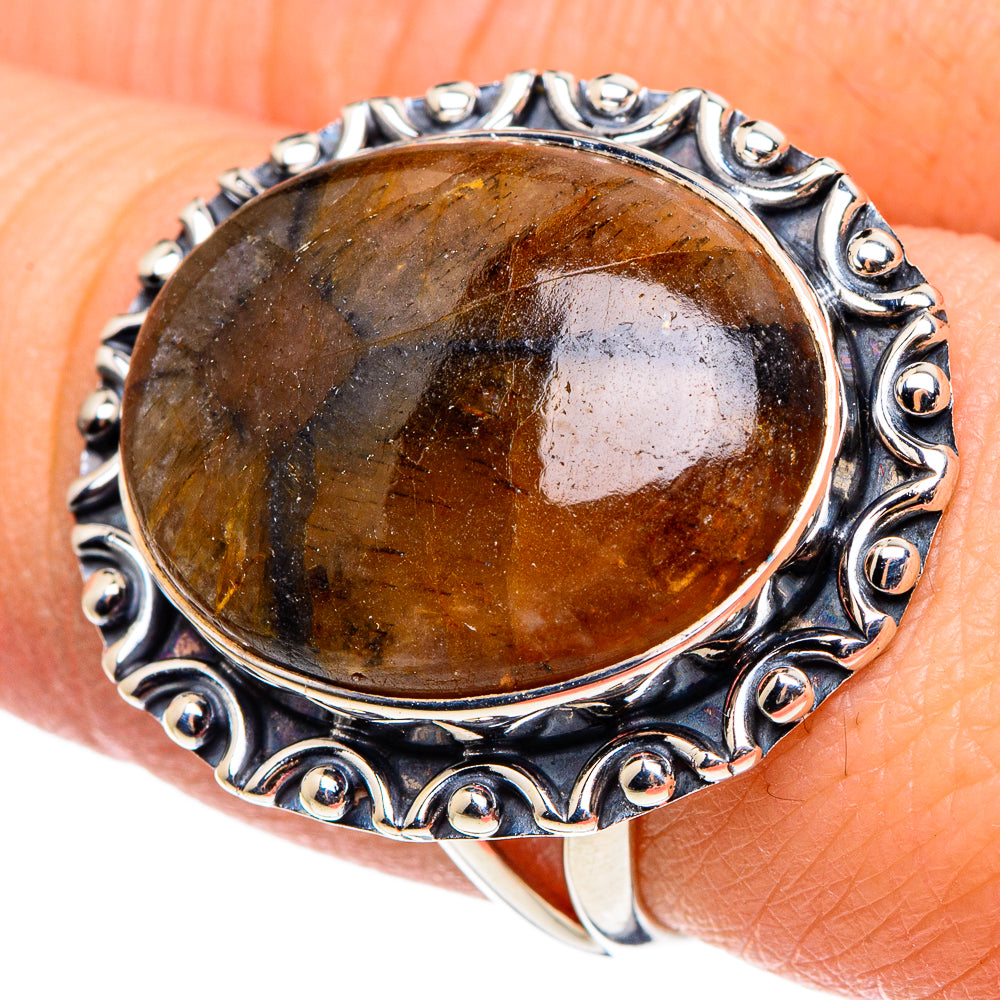 Chiastolite Rings handcrafted by Anasilvercos - RING95666