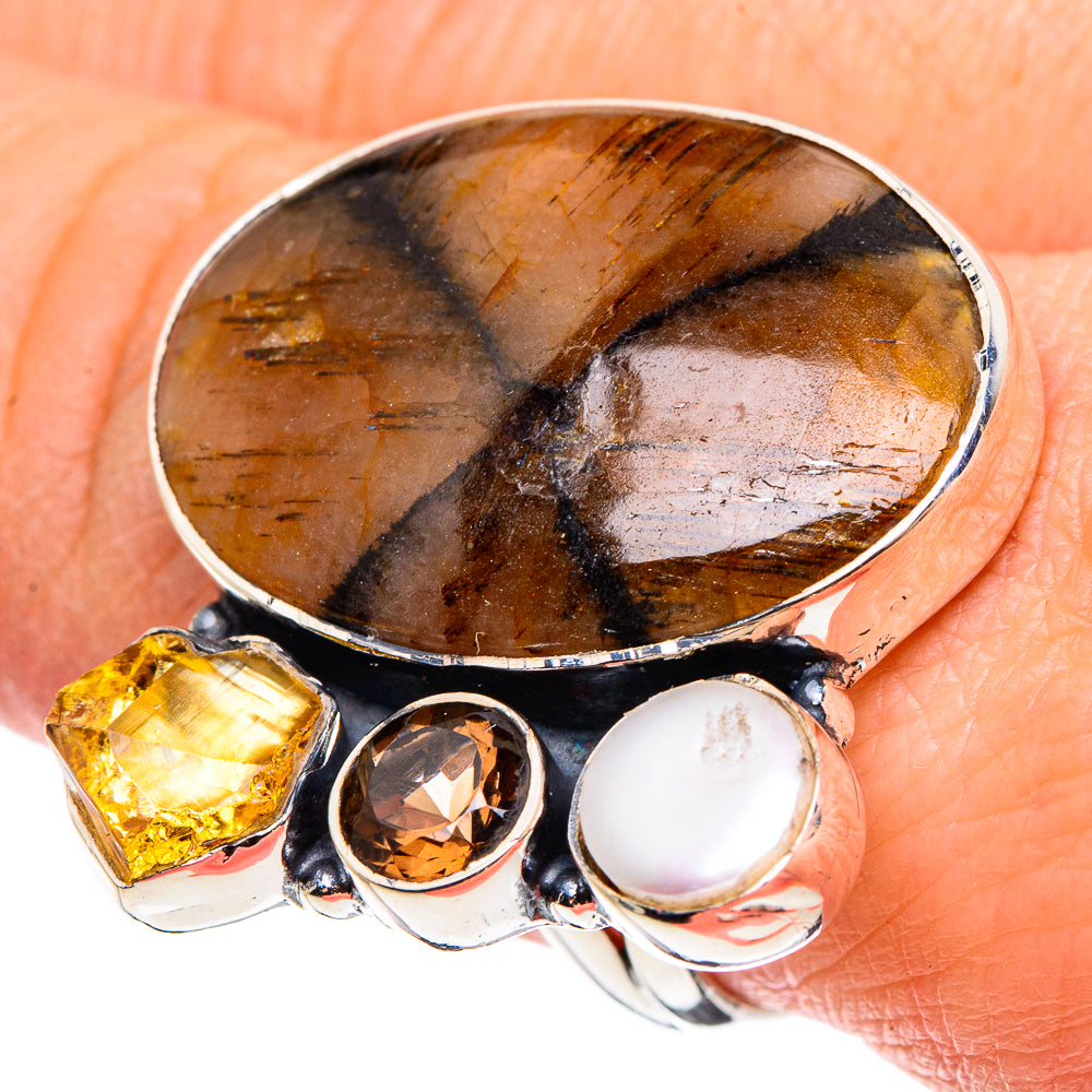Chiastolite Rings handcrafted by Anasilvercos - RING95667