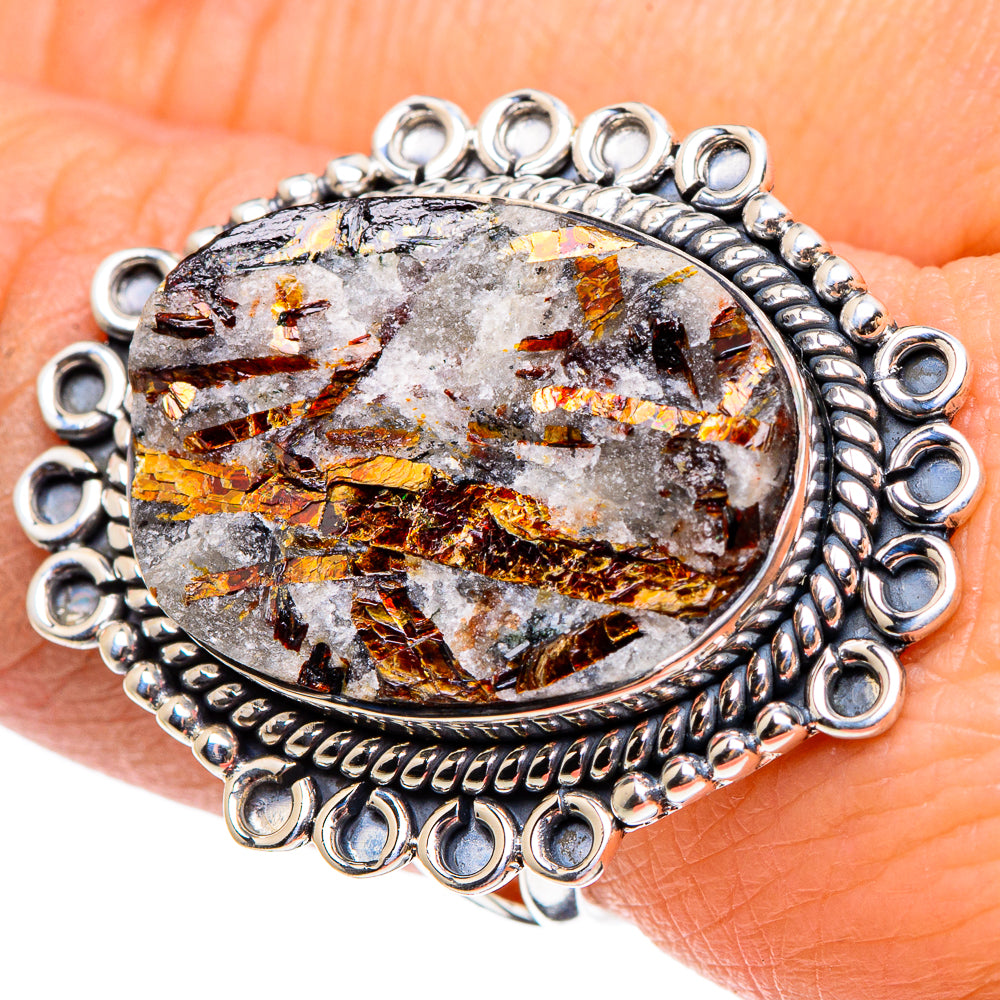 Astrophyllite Rings handcrafted by Anasilvercos - RING95671