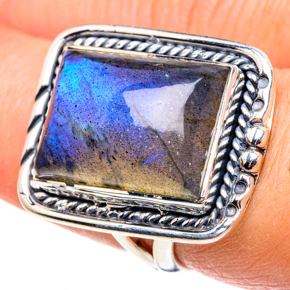 Labradorite Rings handcrafted by Anasilvercos - RING95692