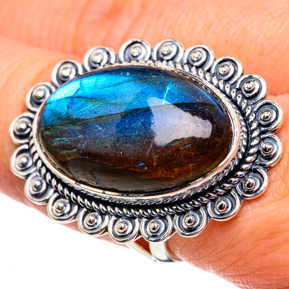 Labradorite Rings handcrafted by Anasilvercos - RING95694