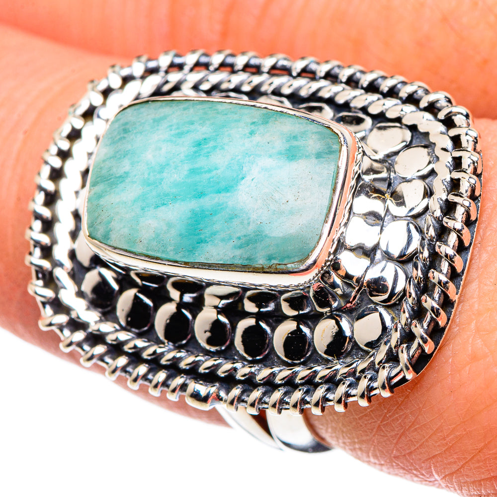 Amazonite Rings handcrafted by Anasilvercos - RING95704