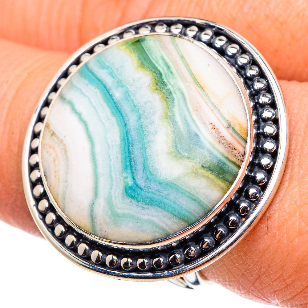 Ocean Jasper Rings handcrafted by Anasilvercos - RING95706