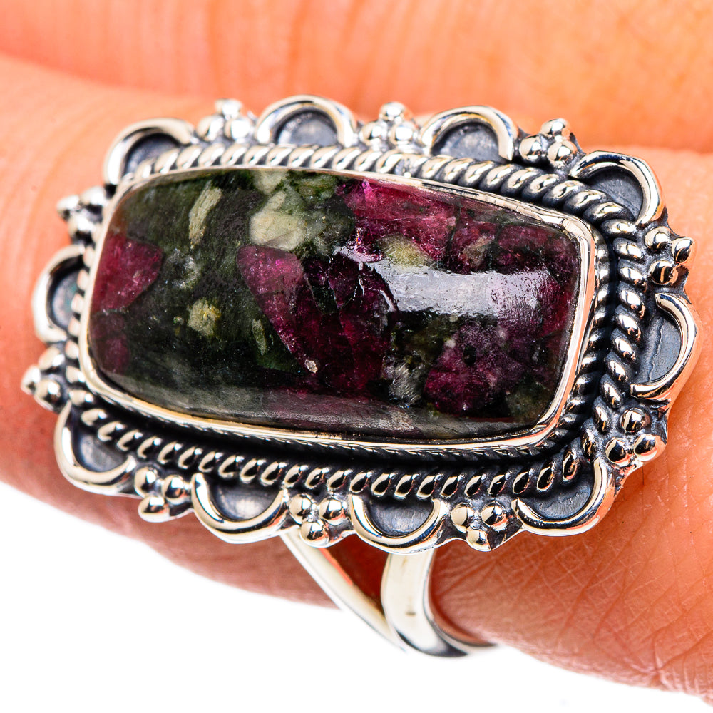 Russian Eudialyte Rings handcrafted by Anasilvercos - RING95722