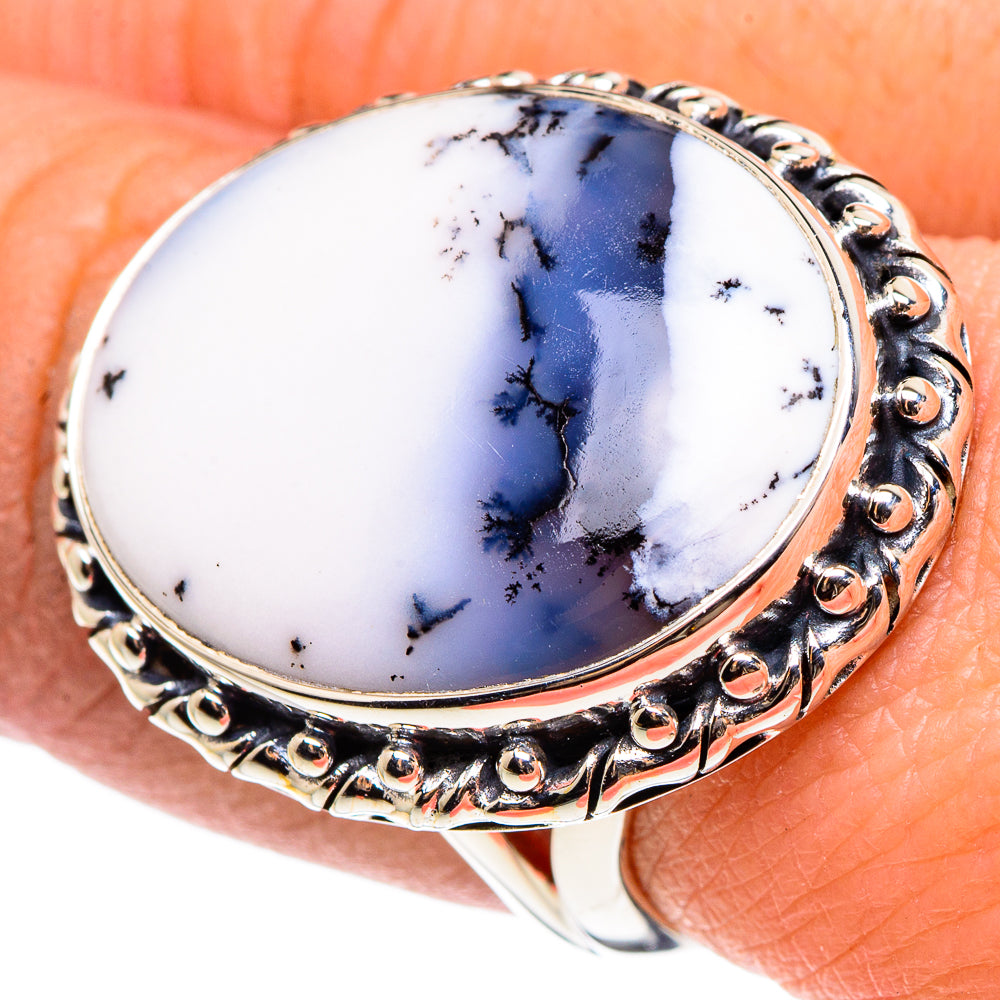 Dendritic Opal Rings handcrafted by Anasilvercos - RING95732