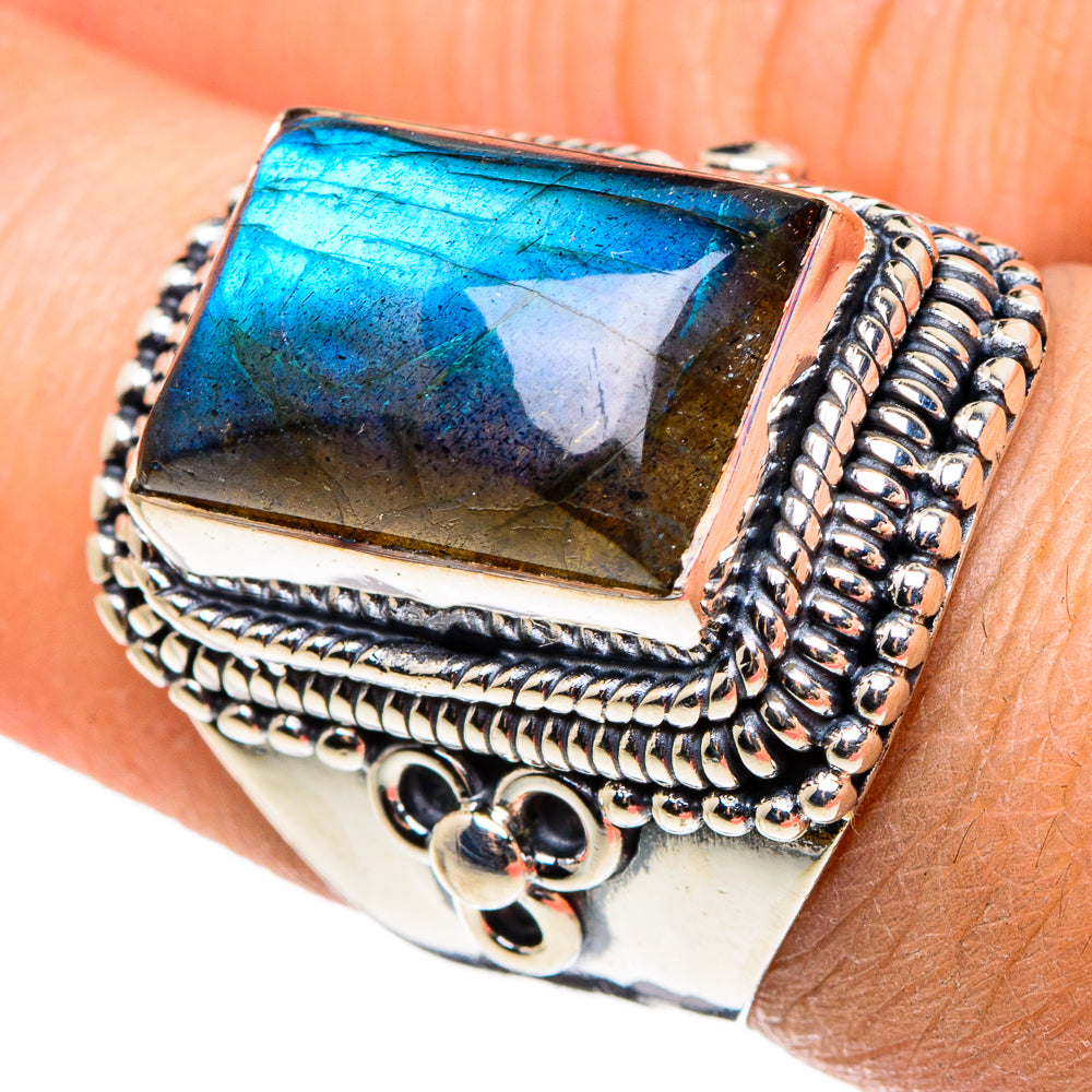 Labradorite Rings handcrafted by Anasilvercos - RING95741