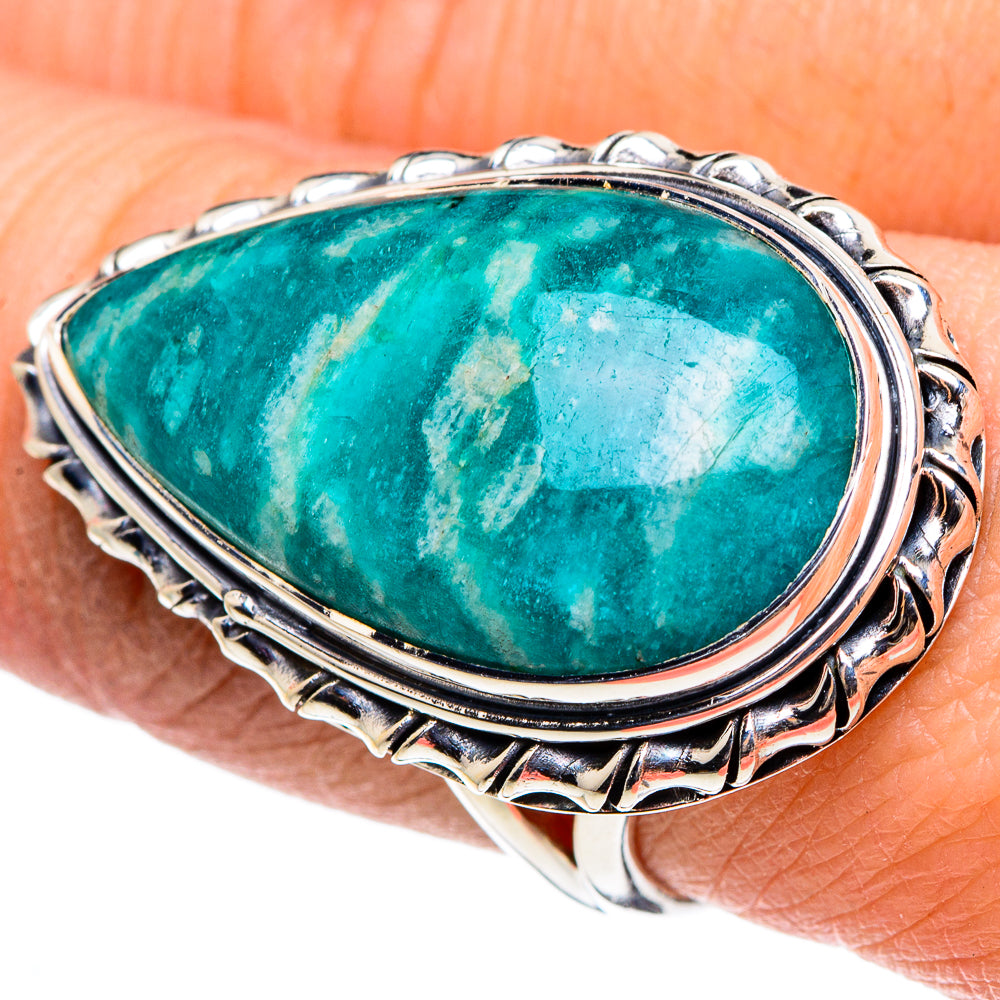 Amazonite Rings handcrafted by Anasilvercos - RING95751