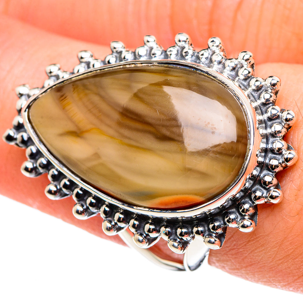 Willow Creek Jasper Rings handcrafted by Anasilvercos - RING95768