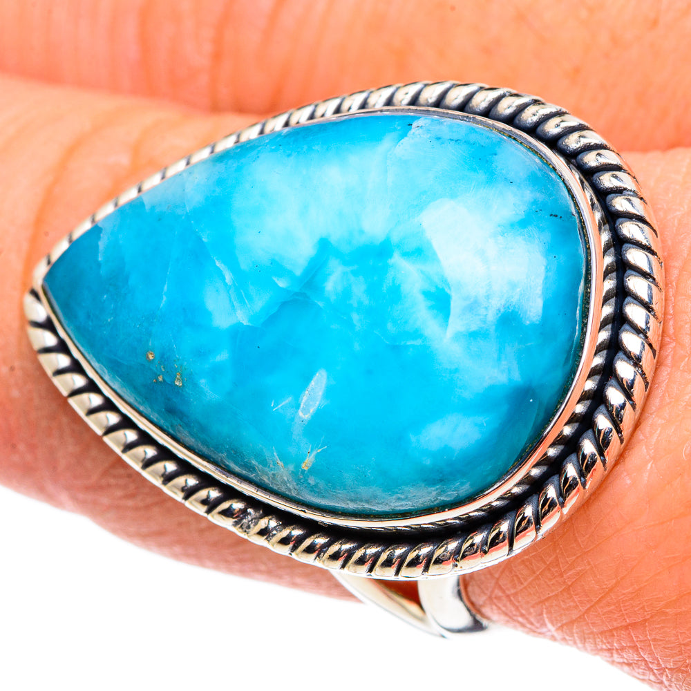 Larimar Rings handcrafted by Anasilvercos - RING95796