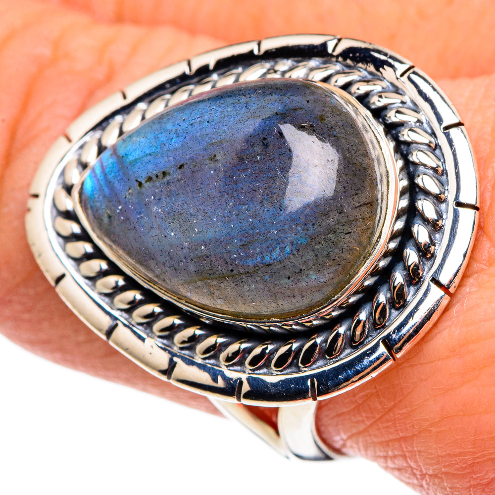 Labradorite Rings handcrafted by Anasilvercos - RING95797