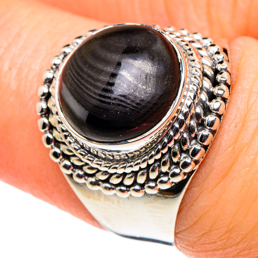Psilomelane Rings handcrafted by Anasilvercos - RING95841