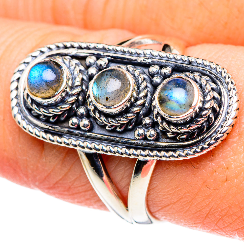 Labradorite Rings handcrafted by Anasilvercos - RING95876