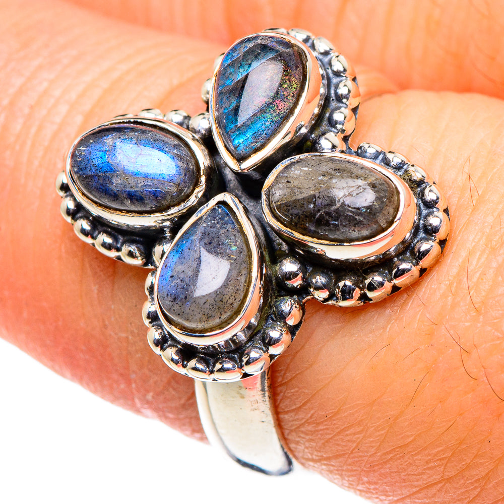 Labradorite Rings handcrafted by Anasilvercos - RING95877