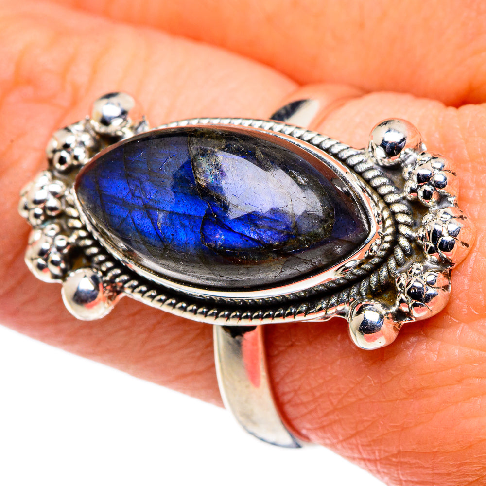 Labradorite Rings handcrafted by Anasilvercos - RING95897