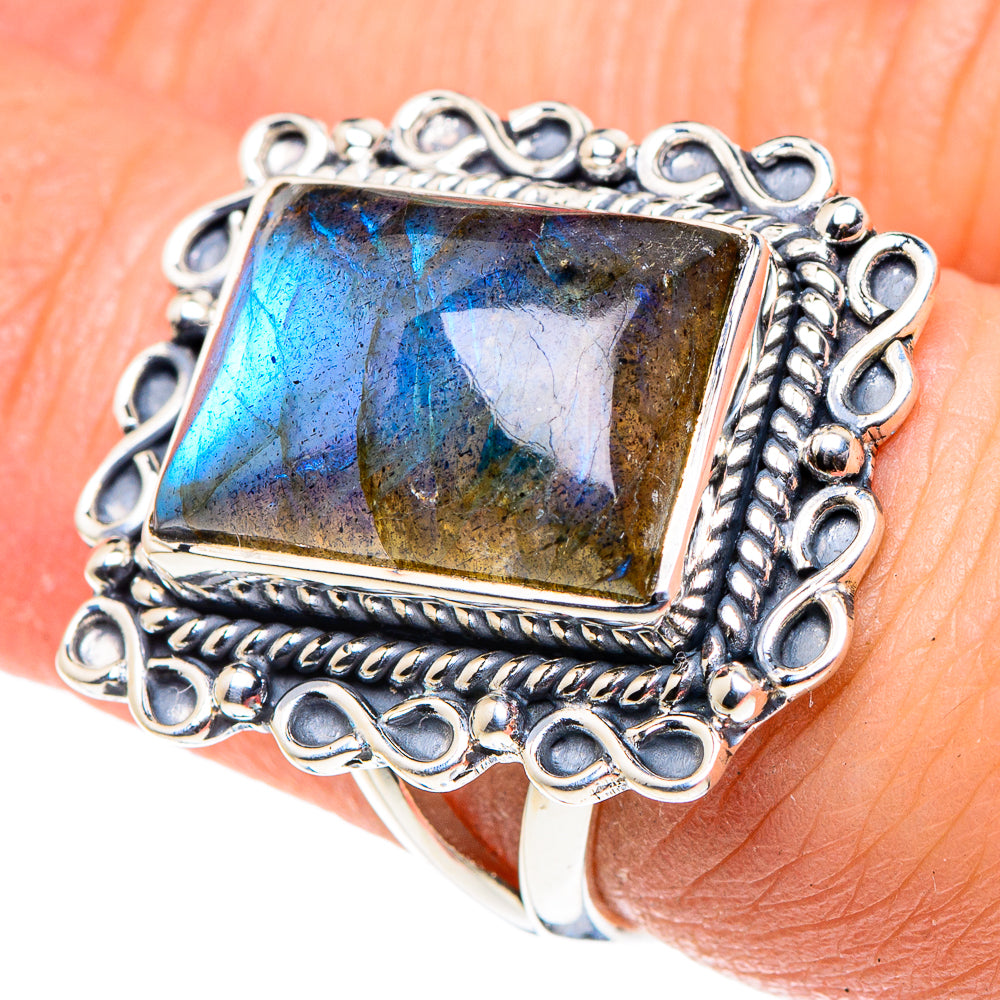 Labradorite Rings handcrafted by Anasilvercos - RING95911