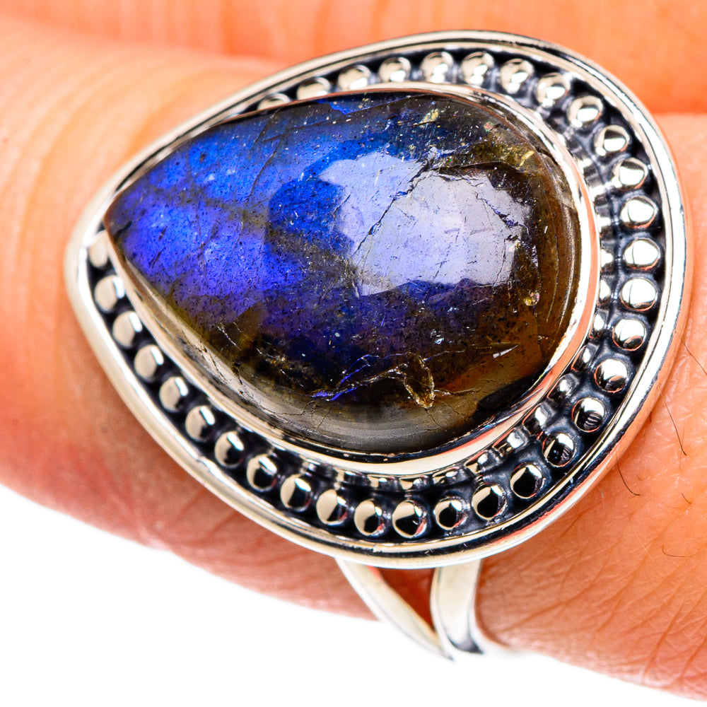 Labradorite Rings handcrafted by Anasilvercos - RING95914