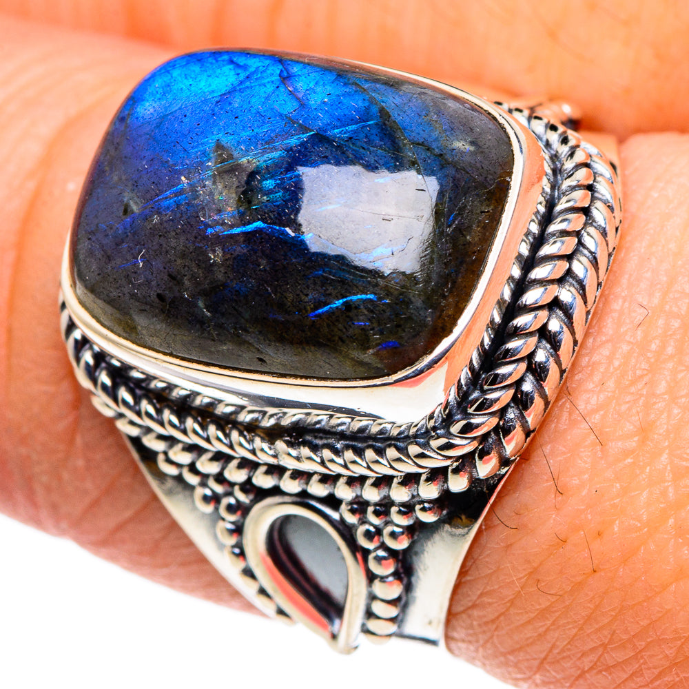 Labradorite Rings handcrafted by Anasilvercos - RING95915