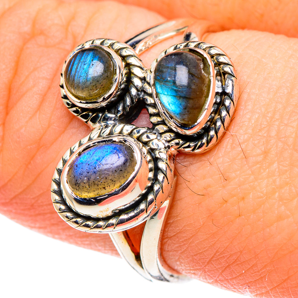 Labradorite Rings handcrafted by Anasilvercos - RING95923