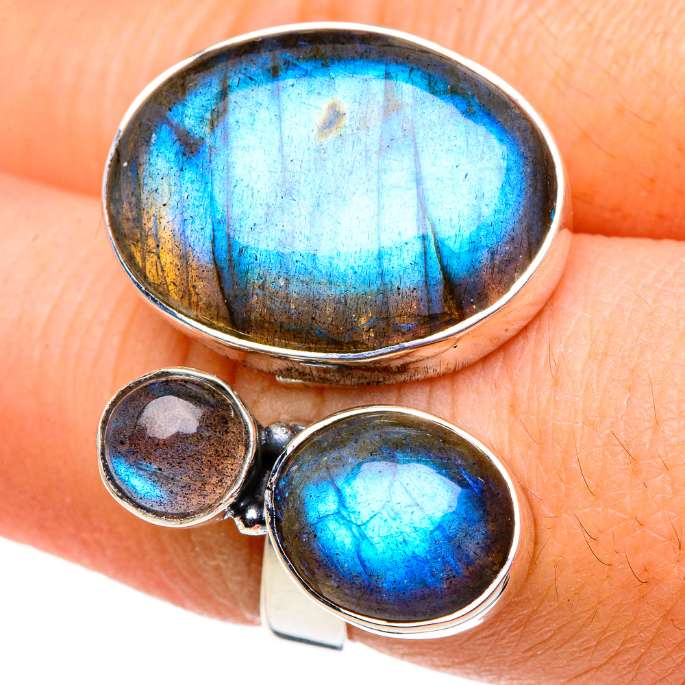 Labradorite Rings handcrafted by Anasilvercos - RING95943
