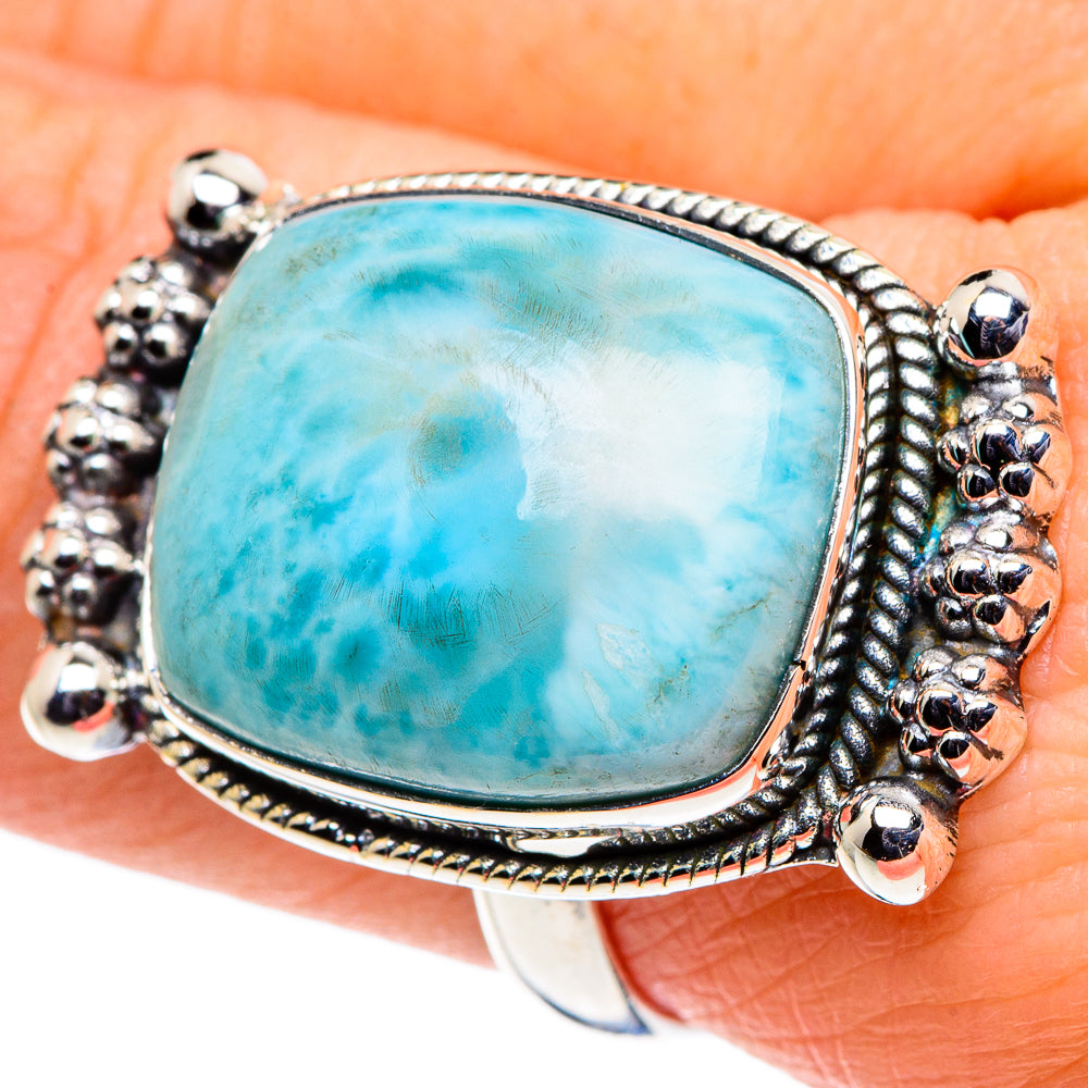 Larimar Rings handcrafted by Anasilvercos - RING95944