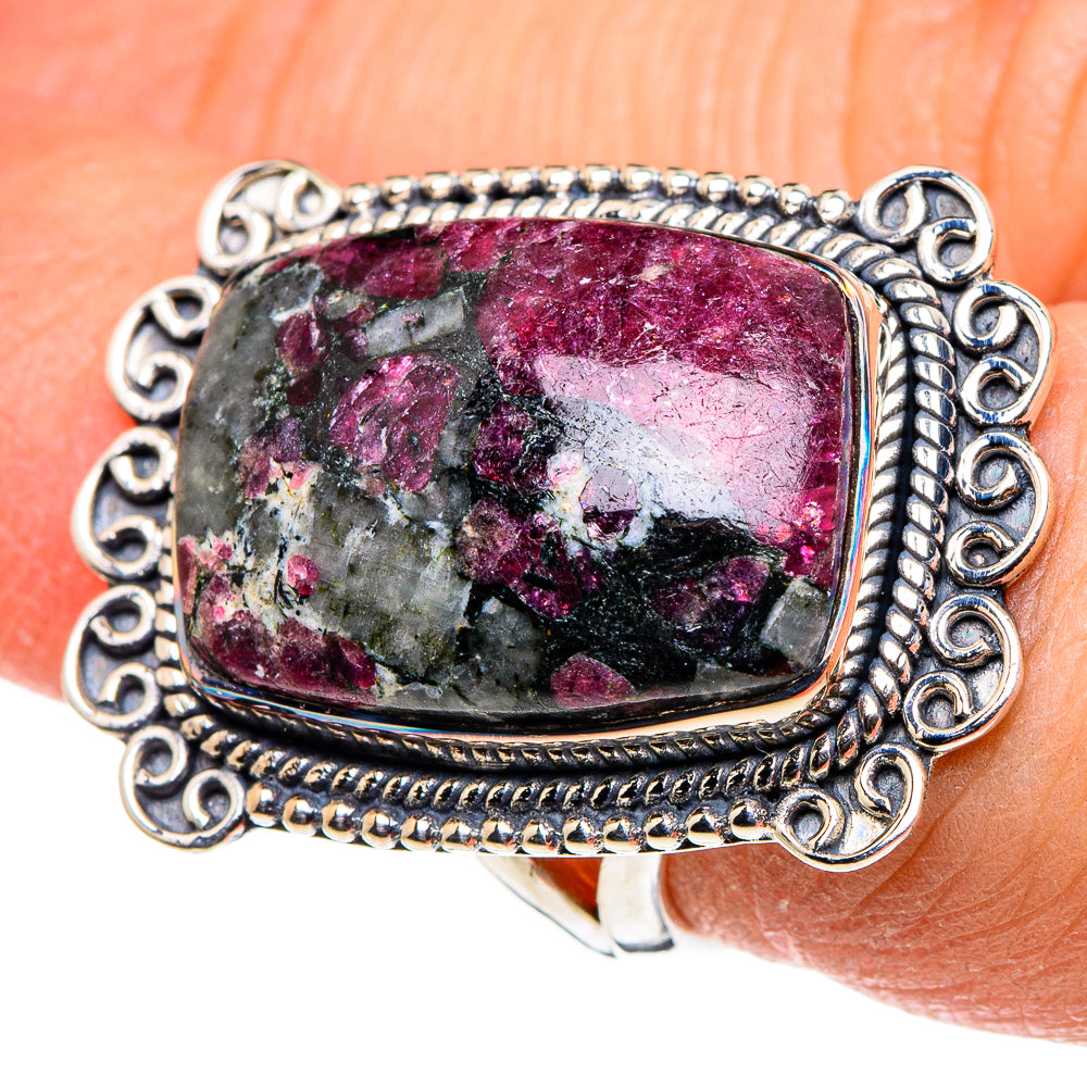 Russian Eudialyte Rings handcrafted by Anasilvercos - RING95972