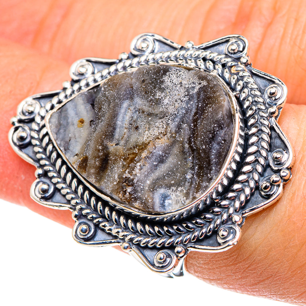 Desert Druzy Rings handcrafted by Anasilvercos - RING95988