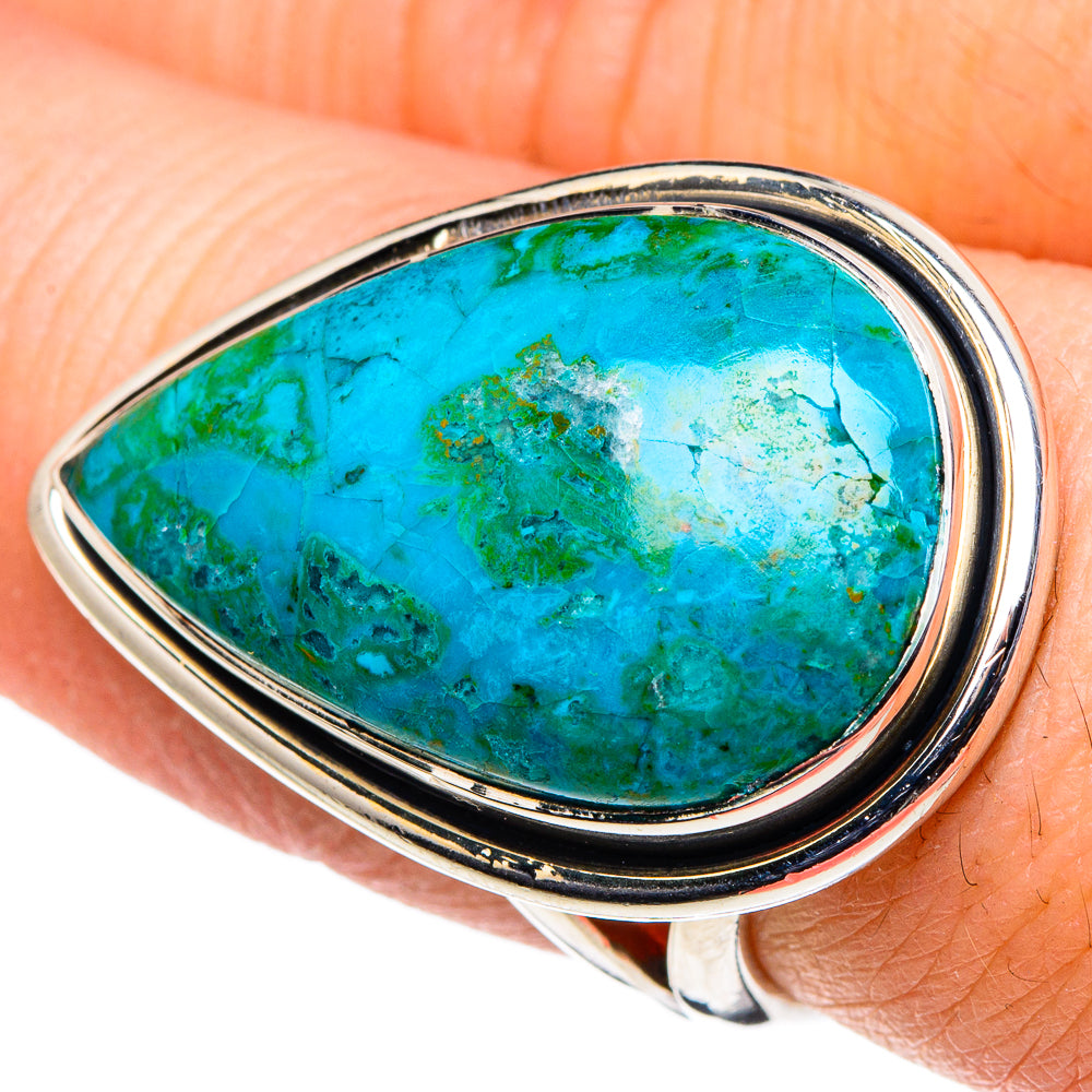 Chrysocolla Rings handcrafted by Anasilvercos - RING95995