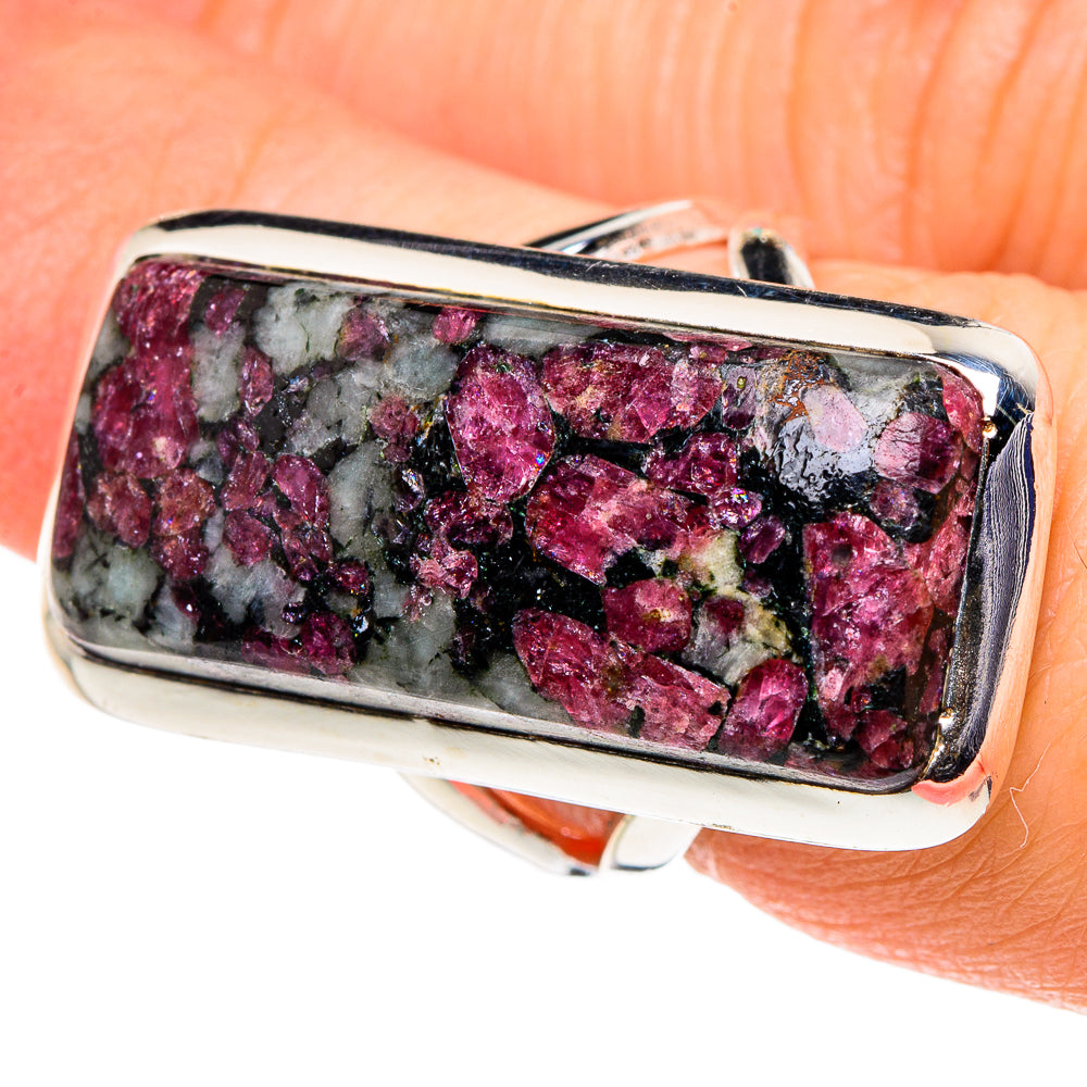 Russian Eudialyte Rings handcrafted by Anasilvercos - RING96015