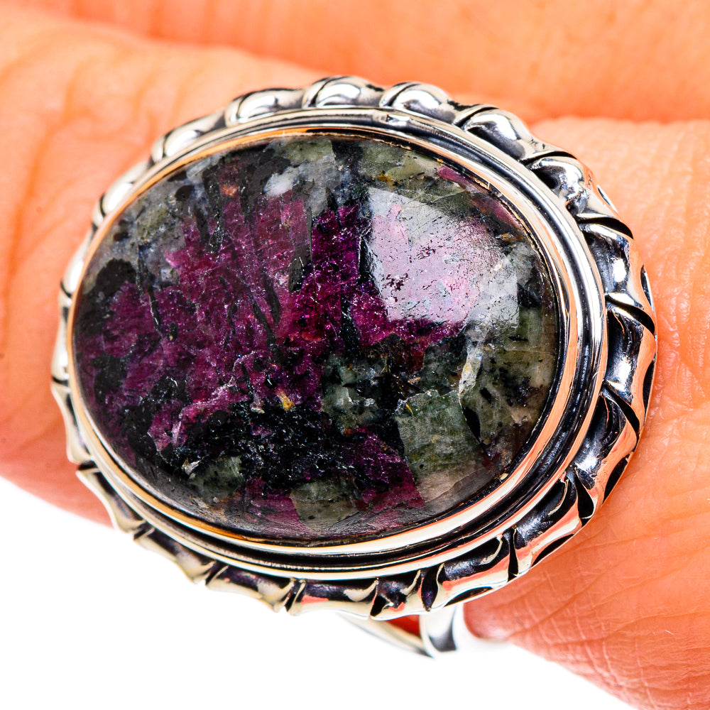 Russian Eudialyte Rings handcrafted by Anasilvercos - RING96016