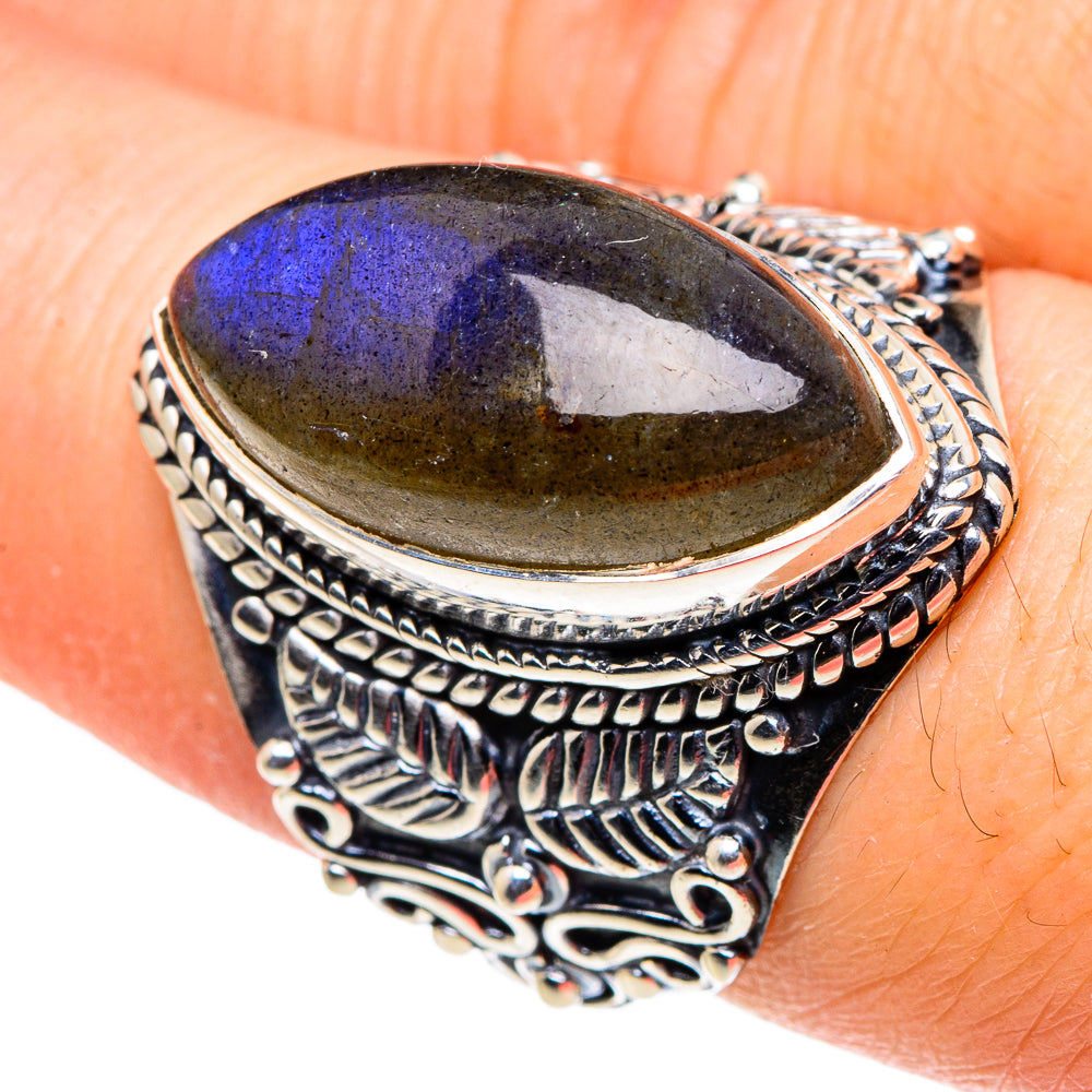 Labradorite Rings handcrafted by Anasilvercos - RING96033