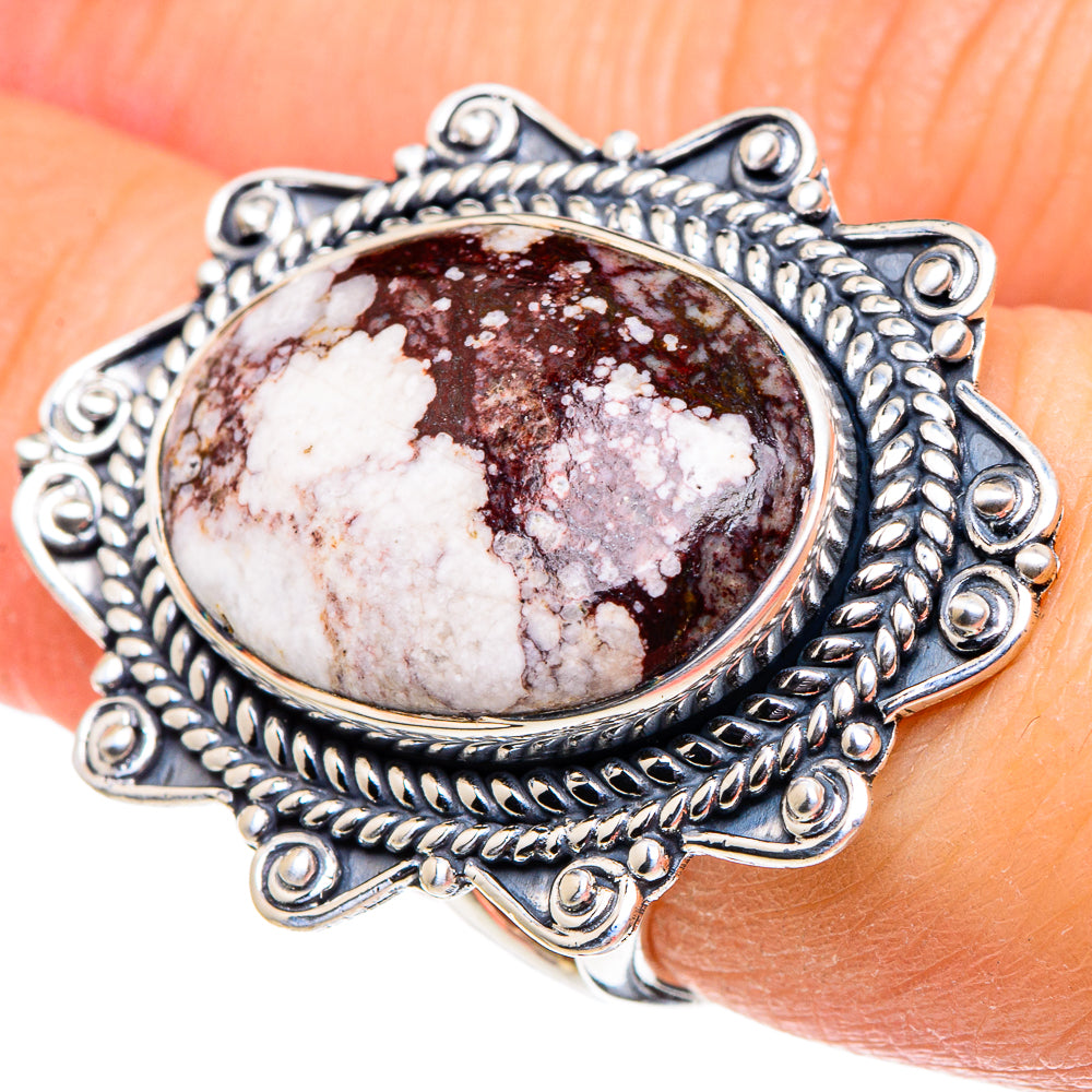 Wild Horse Jasper Rings handcrafted by Anasilvercos - RING96050