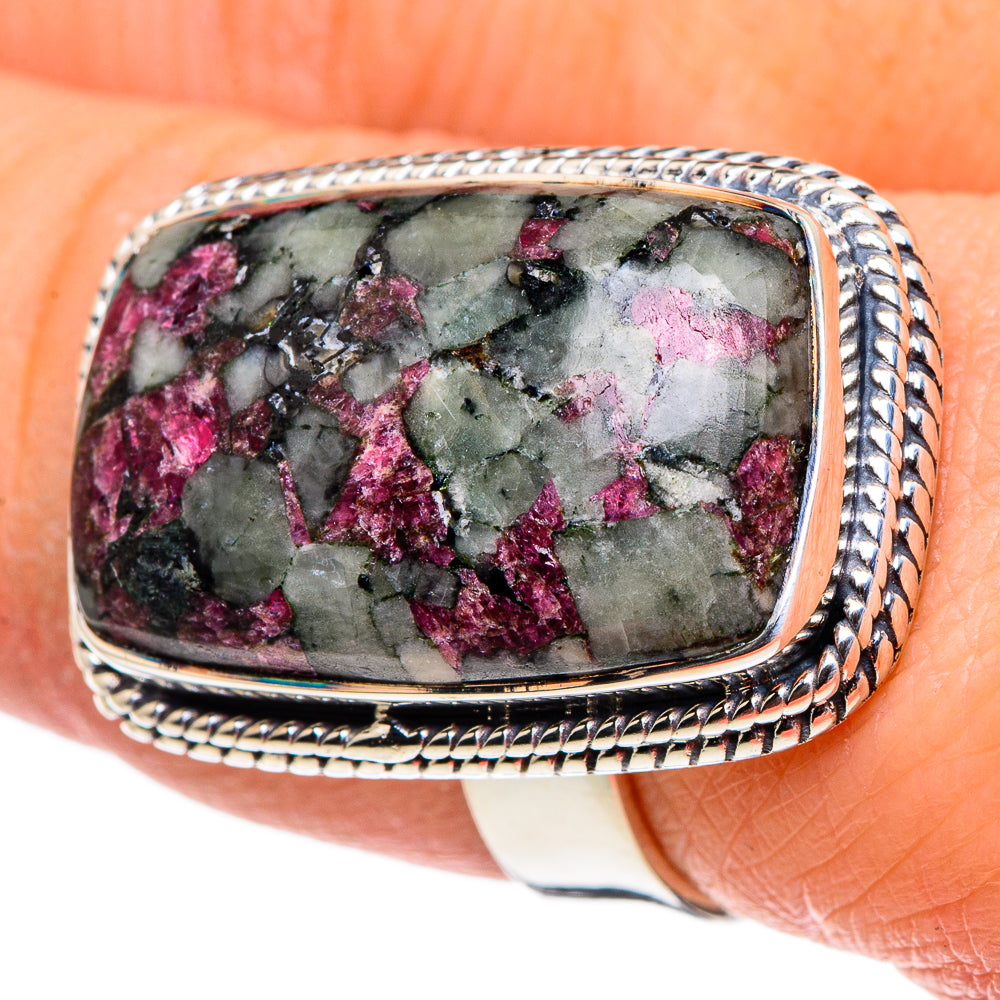 Russian Eudialyte Rings handcrafted by Anasilvercos - RING96058