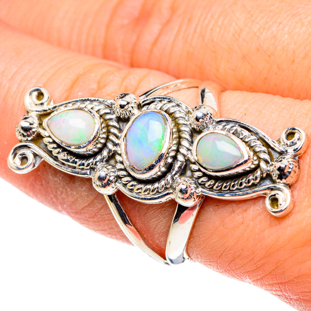 Ethiopian Opal Rings handcrafted by Anasilvercos - RING96063