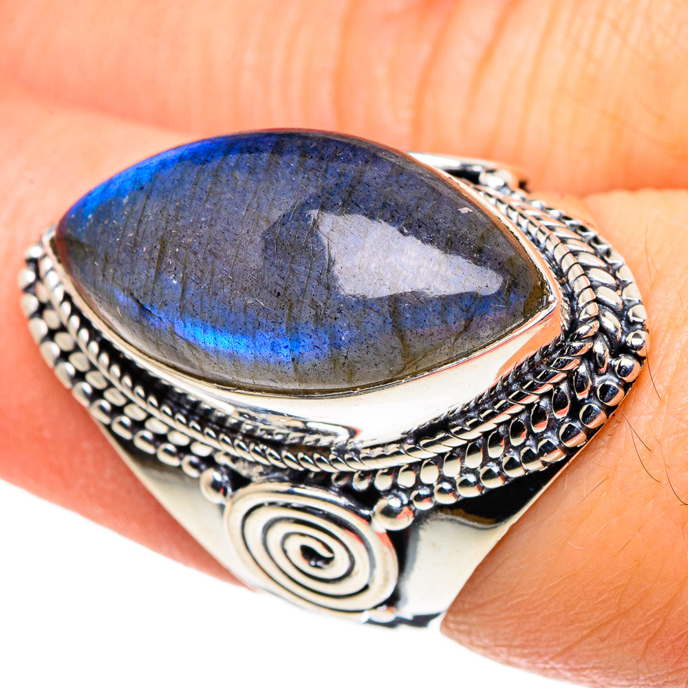 Labradorite Rings handcrafted by Anasilvercos - RING96070