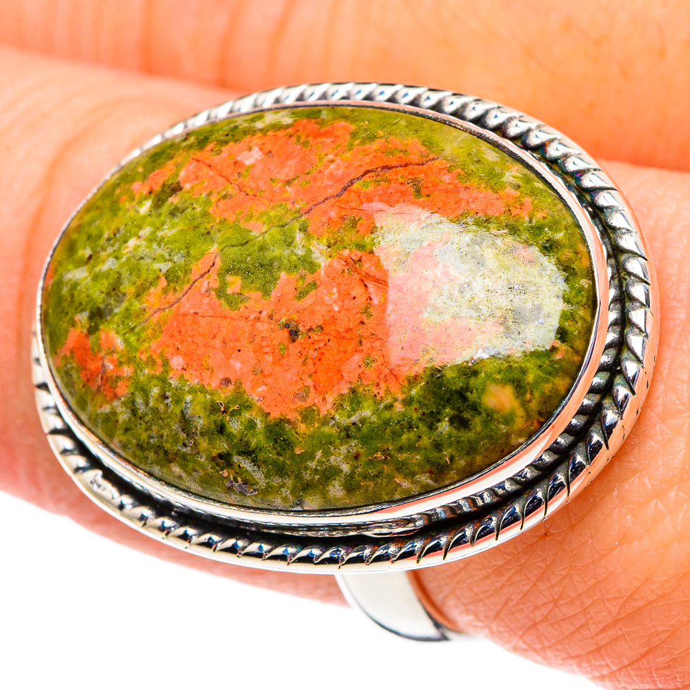 Unakite Rings handcrafted by Anasilvercos - RING96073