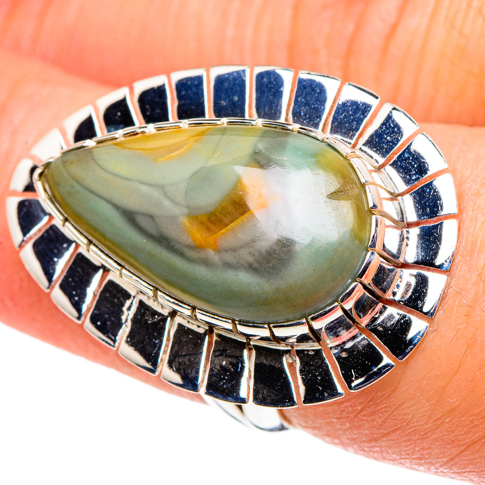Willow Creek Jasper Rings handcrafted by Anasilvercos - RING96075
