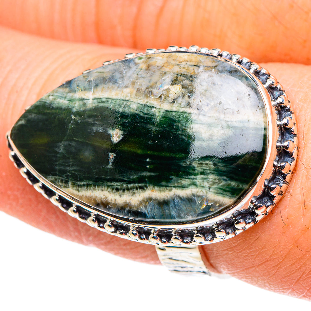 Ocean Jasper Rings handcrafted by Anasilvercos - RING96077