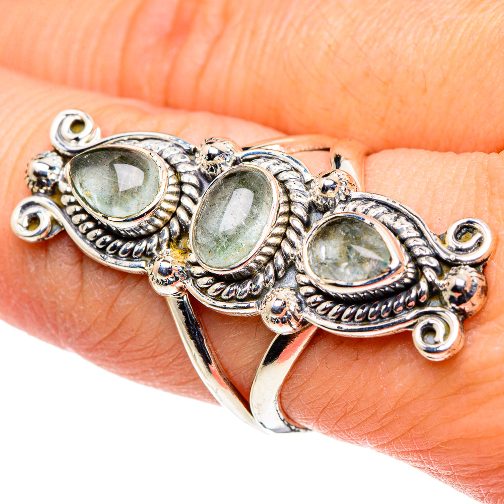 Aquamarine Rings handcrafted by Anasilvercos - RING96111